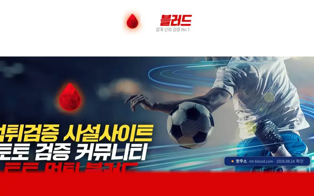 먹튀블러드 접속 화면