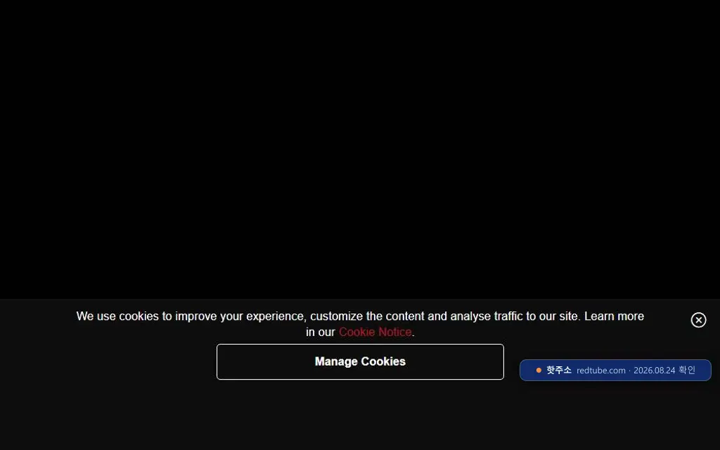 REDTUBE(redtube.com) 접속 화면